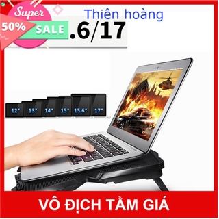 Đế Tản Nhiệt ,Quạt tản nhiệt máy tính Laptop Cool 2 - 4 Quạt, Đèn Led, Đế Nâng 17 Inch Trở Xuống ,pk tthiên hoàng .