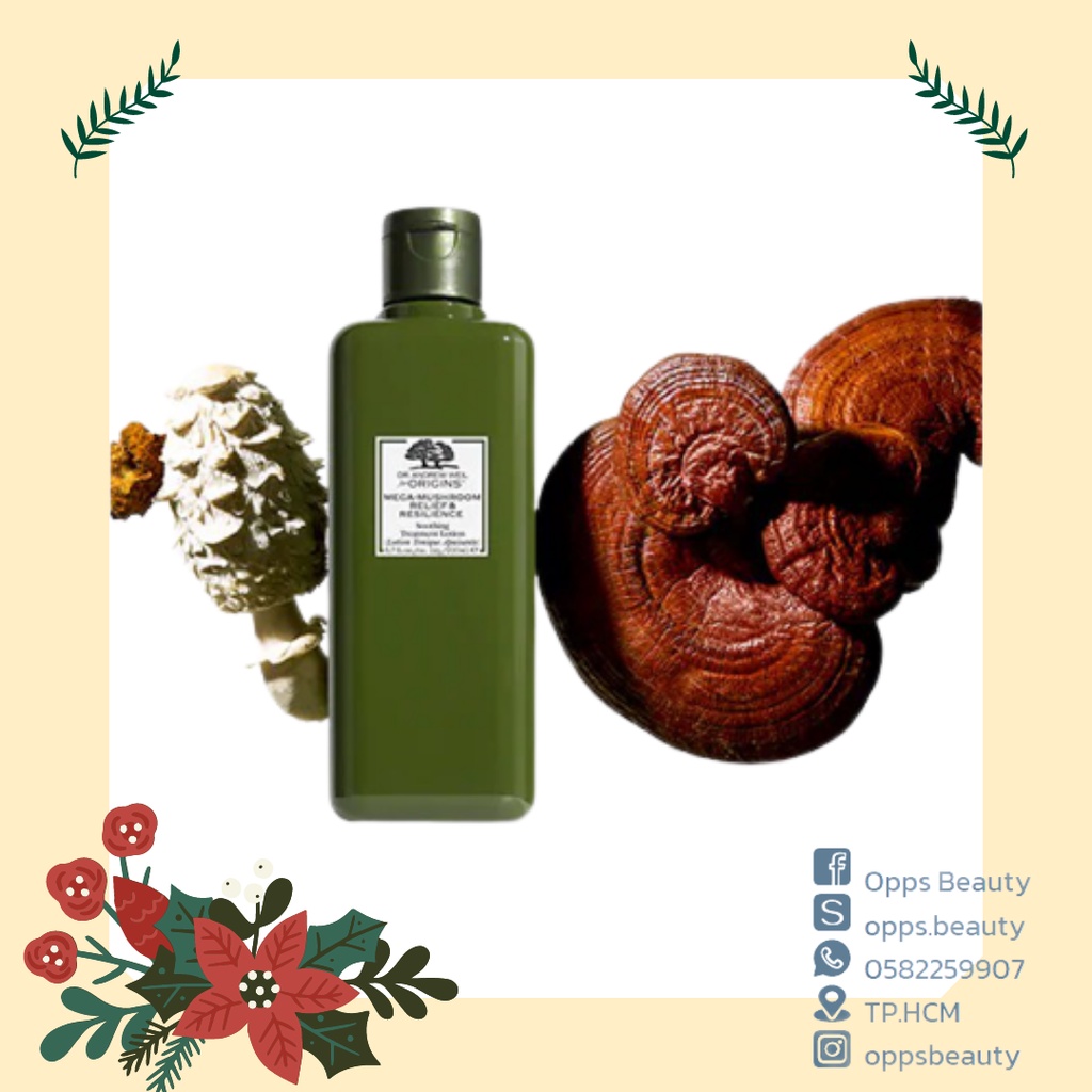 [ORIGINS] Nước dưỡng men nấm linh chi 200ml ORIGINS MegaMushroom Relief & Resilience Soothing Treatm