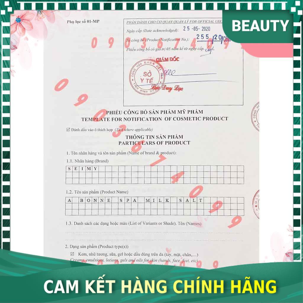 [Chính hãng 100%] Muối tắm trắng tẩy tế bào chết con bò Abonne Thái Lan