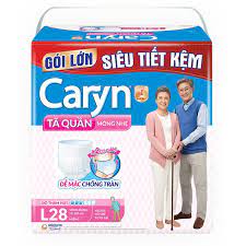 (HCM-NOWSHIP) Tã quần Caryn size L gói 28 miếng siêu tiết kiệm