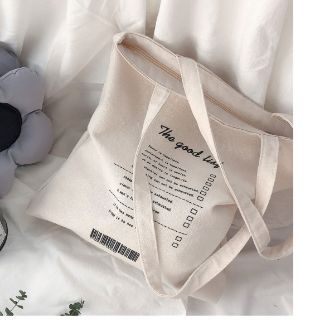 Mẫu túi tote vải canvas vừa A4 ( có khóa kéo)