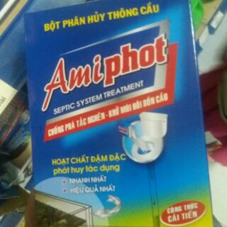 Bột thông bồn cầu Amiphot hộp 220g