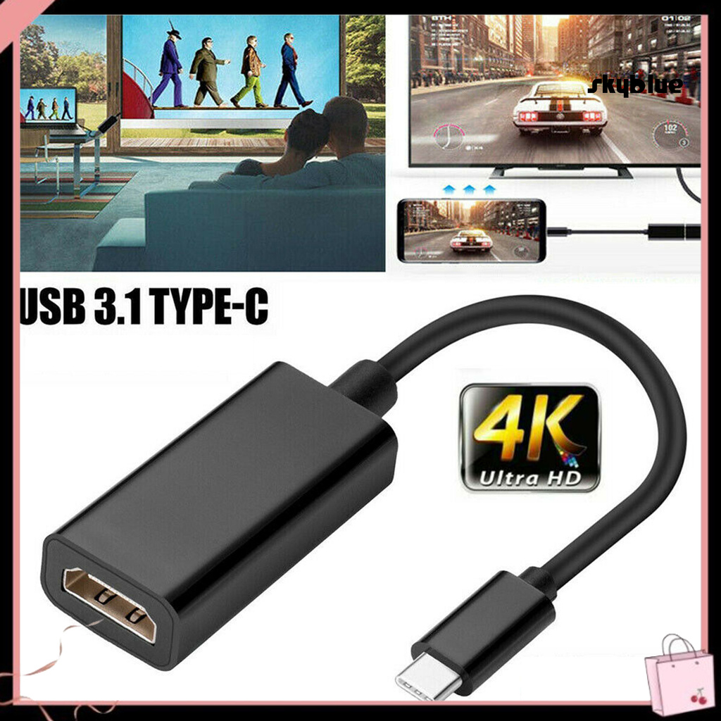 Bộ Chuyển Đổi Usb 3.1 Type C Sang Hdmi-Compatible Cho Laptop