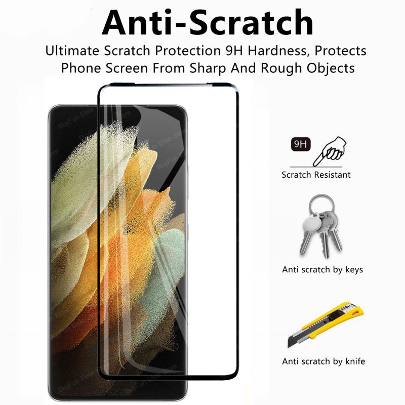 Kính Cường Lực Toàn Màn Hình Cho Samsung Galaxy Note 10 9 8 S9 S8 S10 S22 S30 S21 S20 S23 Plus Ultra S7 S6 Edge