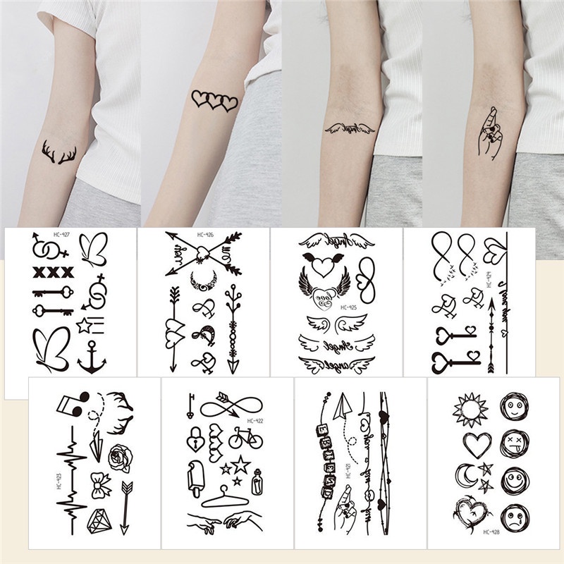 Hình Xăm Dán Tạm Thời Chống Thấm Nước Thiết Kế Quyến Rũ