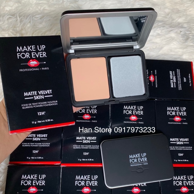 [Chính hãng] Phấn Nền Nén Make Up For Ever Matte Velvet Skin Blurring Compact Powder Foundation 12H 11g | BigBuy360 - bigbuy360.vn