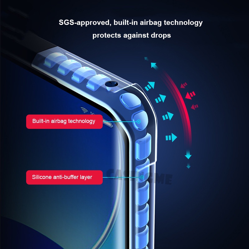 Ốp điện thoại đệm khí chống sốc trong suốt thời trang dành cho VIVO Y72 5G Y72