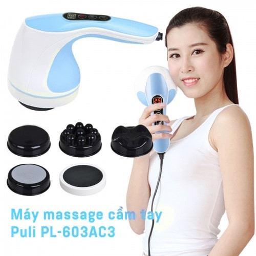 Máy massage cầm tay 4 đầu Puli PL-603AC3