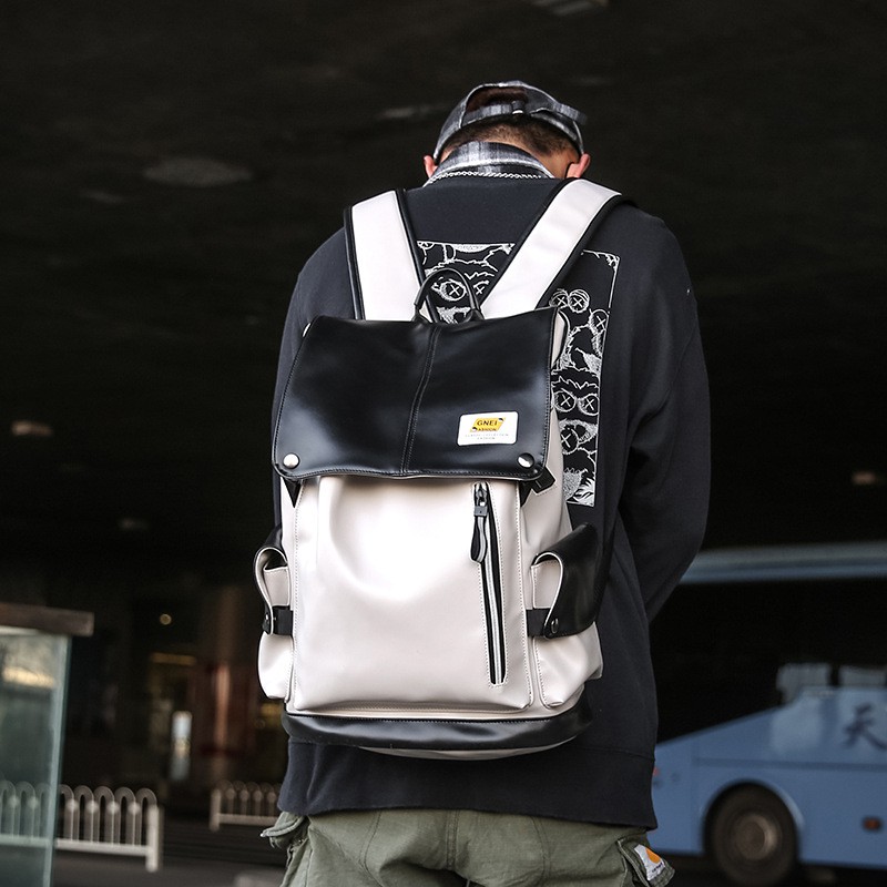 Balo da công sở, học sinh chất da PU dày, xịn, cặp nam, nữ Gnei sang chảnh hàng Quảng Châu FT43