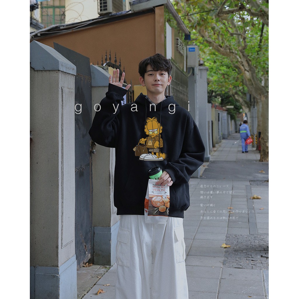 Áo Hoodie Mèo fendy nam nữ unisex form rộng oversize phong cách ulzzang hàn quốc