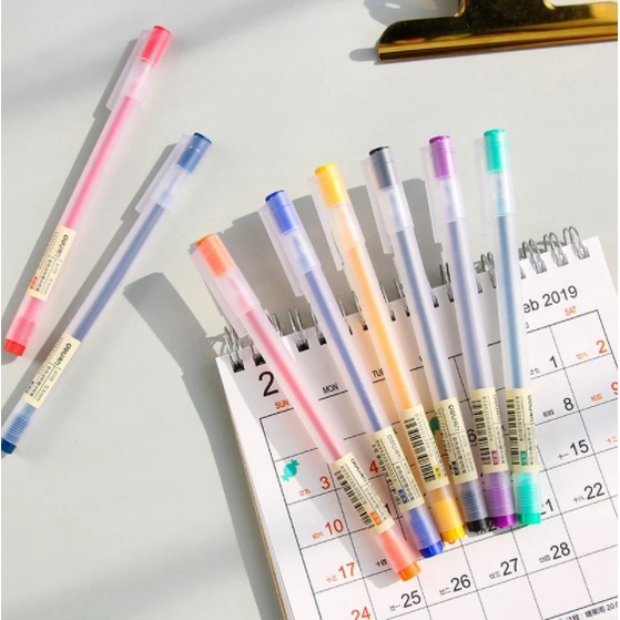 Bút gel nhiều màu sắc 0.5mm dễ thương tiện dụng