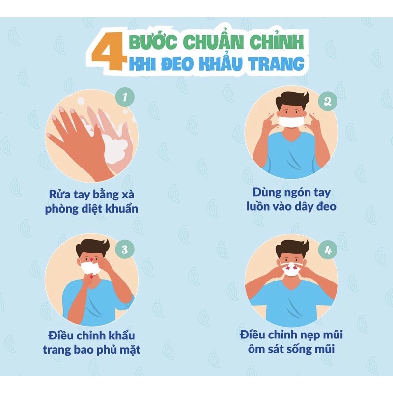 [GIABAO] Khẩu trang y tế cao cấp 4 lớp GIA BẢO kháng khuẩn, ngăn giọt bắn,chống bụi (Hộp 50 cái)