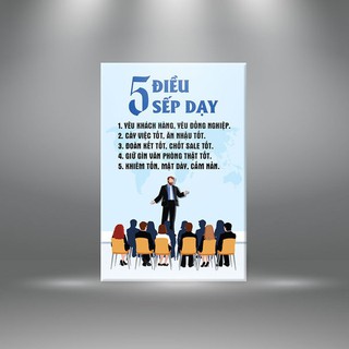 Tranh cổ động “5 điều sếp dạy” | Tranh tạo động lực W3035
