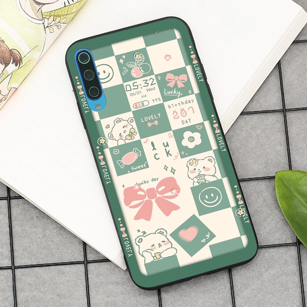 Ốp lưng Xiaomi MI 9 / MI 9 SE in hình cao cấp mẫu kẻ caro,mikenbe@r siêu hot