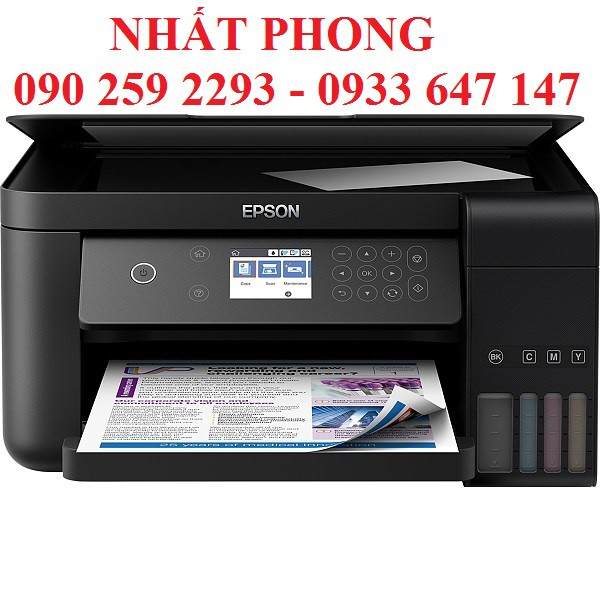 Máy in phun màu đa năng L6160 - in 2 mặt , scan, copy, wifi