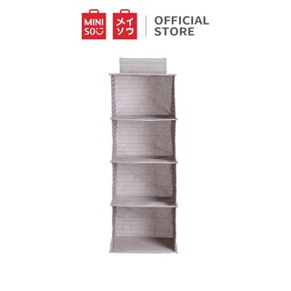 Túi đựng đồ treo tường Miniso 4 ngăn (Xám) - Hàng chính hãng