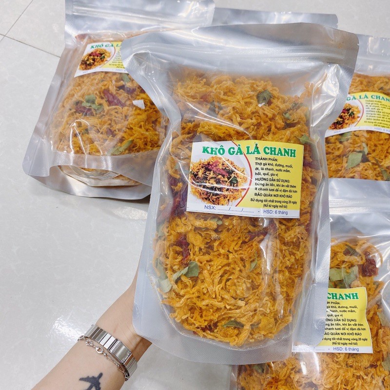[LOẠI NGON] KHÔ GÀ LÁ CHANH HÀNG CHUẨN NGON BỊCH 500GRAM | BigBuy360 - bigbuy360.vn