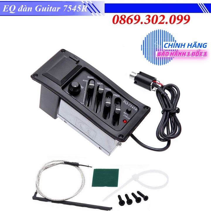 Bộ Khuếch đại âm thanh EQ đàn Guitar 7545R Cao Cấp