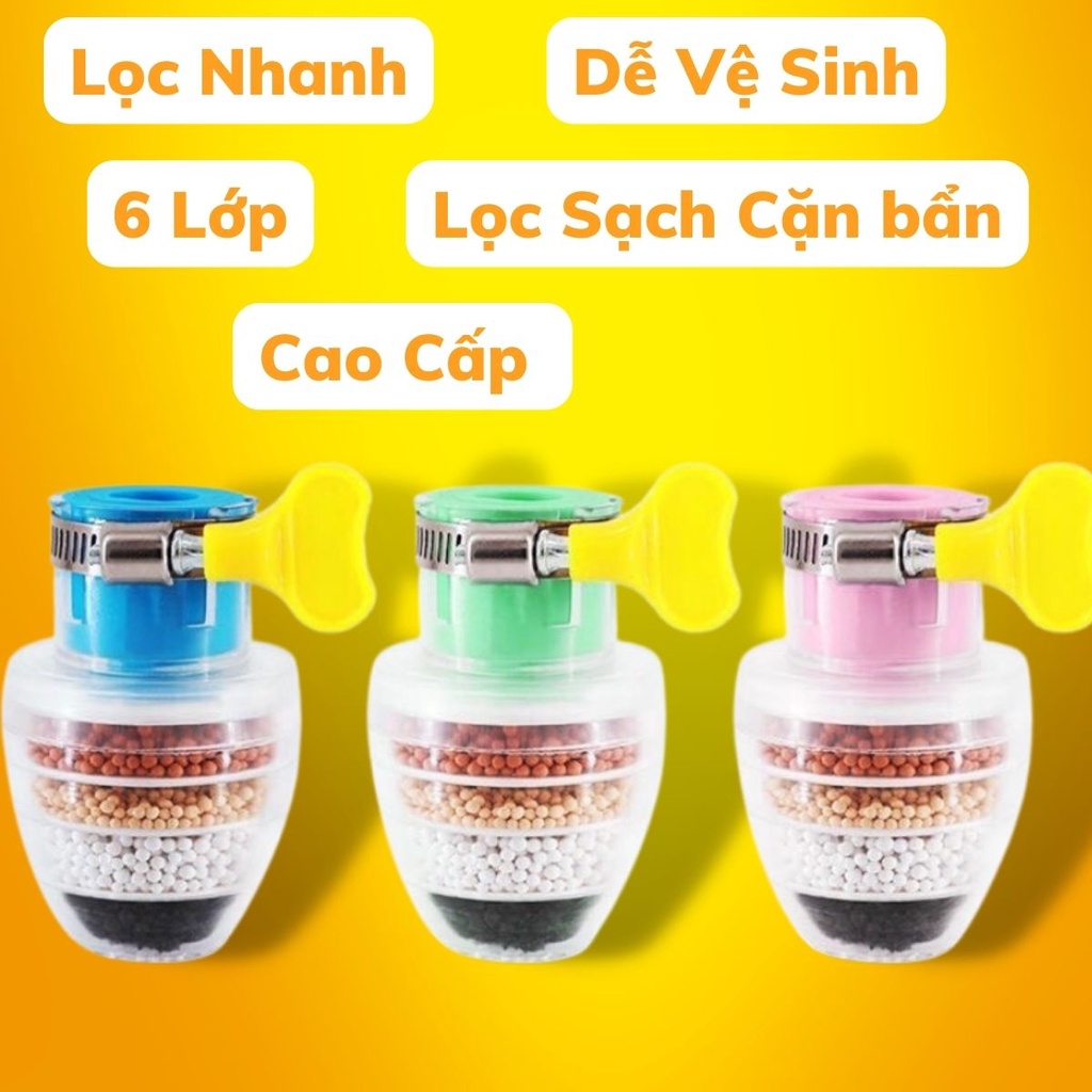Đầu Lọc Nước Tại Vòi 6 Tầng Cao Cấp Loại Bỏ Tạp Chất Hút Cạn Kim Loại Nặng Trong Nước Bảo Hành 1 Đổi 1 Kho Sỉ Sài Thành