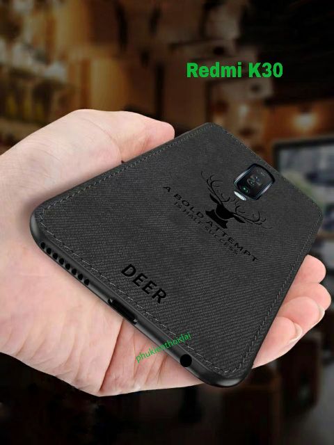 Ốp lưng Redmi K30 / K30 5G / K30 Pro / K40 / Poco F2 Pro / K50 Gaming / K60 / K60 Pro chống sốc vải đầu hươu cao cấp