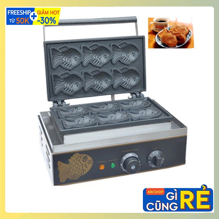 Máy Nướng Bánh Cá, Máy Làm Bánh Cá 6 Con Nhặt Bản
