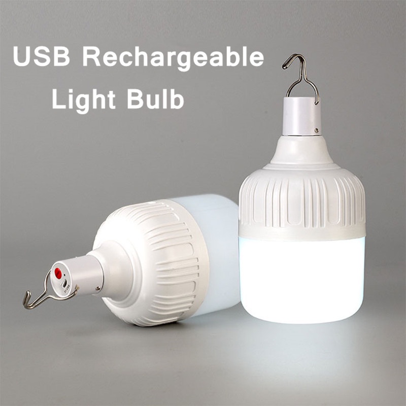 Bóng đèn LED 3 chế độ có thể sạc lại từ cổng USB tiện dụng