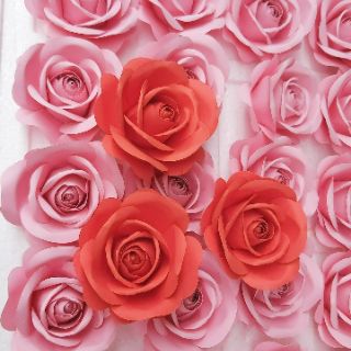 Đầu bông hoa hồng giấy mỹ thuật