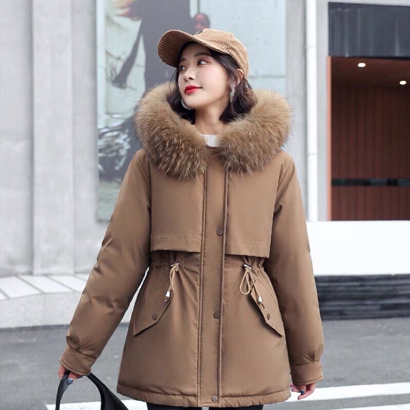 Áo phao đại hàn lót lông nữ 811 loại 1 - hàng sẵn