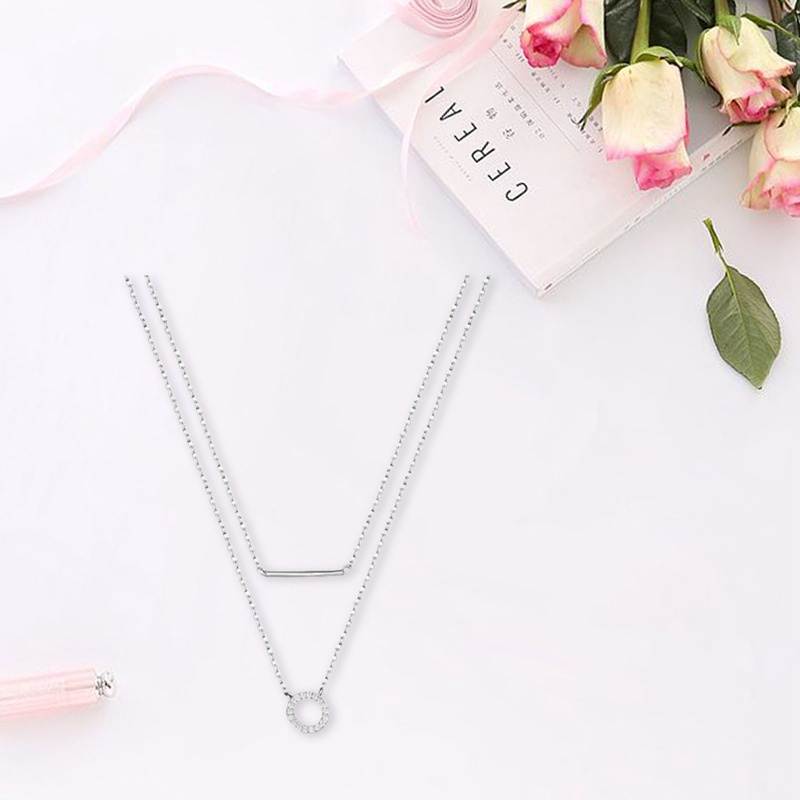 YGT Vòng cổ hai lớp thiết kế đơn giản cá tính hợp thời trang cho nữ