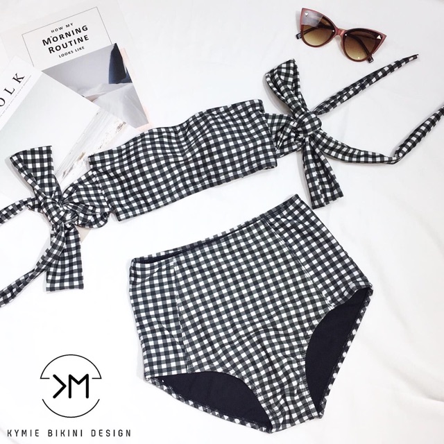 Đồ bơi bikini kẻ (cam kết ảnh thật)