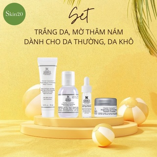 Set trắng da, mờ thâm nám, tàn nhang mini cho da khô
