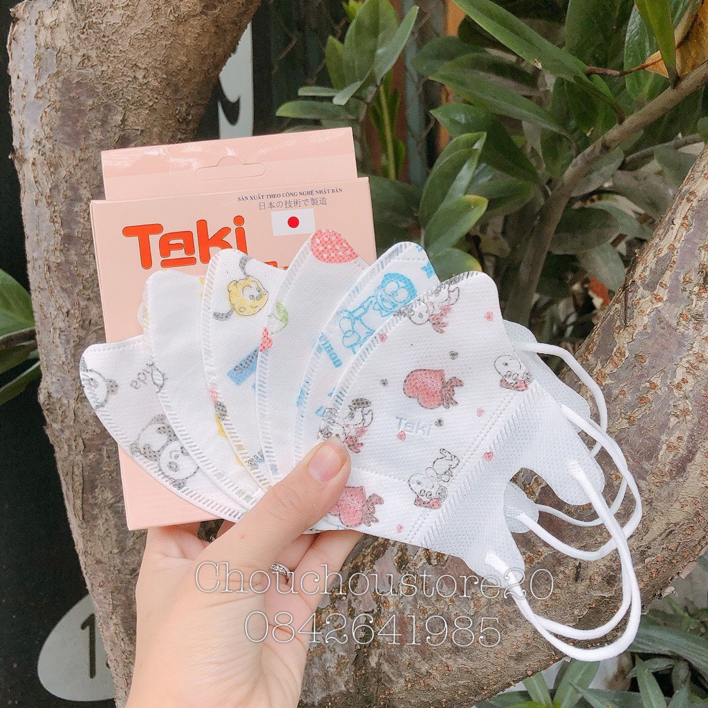 Combo 10c - 50c Khẩu Trang Y Tế 5D Kid Nhật Bản KF94 Hàng 4 Lớp In Hình Cho Bé Từ 4 Đến 10 Tuổi Lọc Khuẩn, Lọc Bụi Bẩn