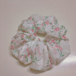 dây buộc tóc  scrunchies hoa nhí