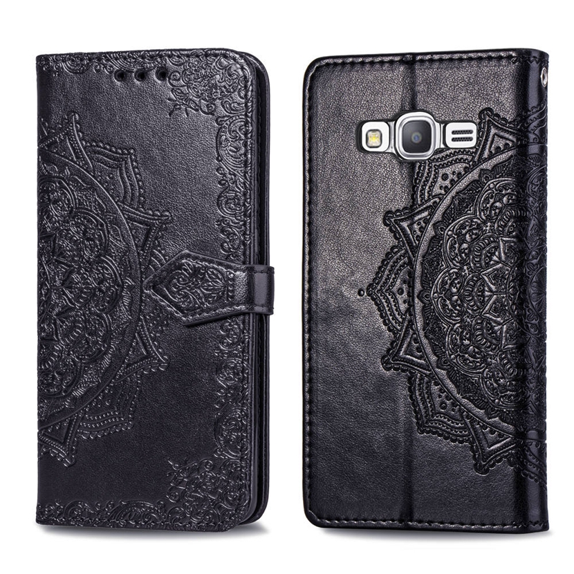 Samsung Galaxy A32 02S A52 A72 A12 A42 5G Grand J2 Prime G530 J7 J5 J3 Pro 2017 J730 J530 J330 All Full anti-drop 7-color Flip Phone Case as Card or Wallet With Mandala Pattern