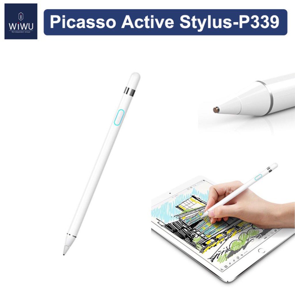 Bút cảm ứng chính hãng Wiwu PICASO Active Stylus -P339 Touch Pen , IOS/Androi/Window