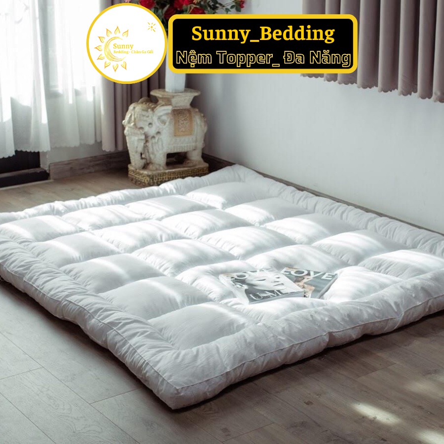 TOPPER Nệm Cao Cấp Màu Trắng Trơn Đủ Kích Thước
