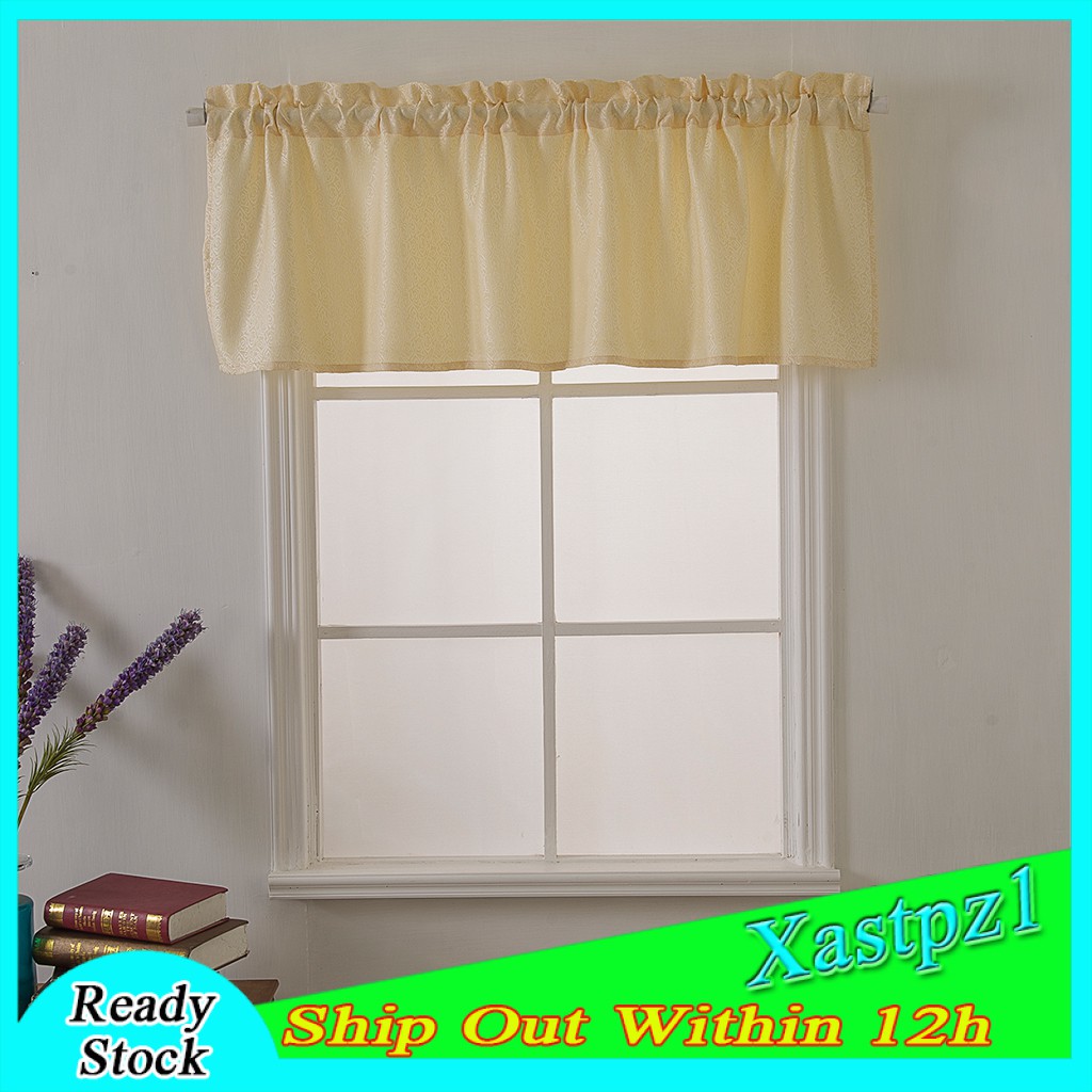 [Ready Stock] Window Voile Sheer Curtain Valance Tiers