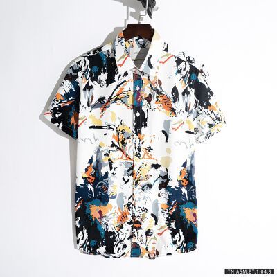 Áo Sơ Mi Cộc Tay Nam Họa Tiết Vải Cotton Dệt Sớ Chéo - BENTINO | BigBuy360 - bigbuy360.vn