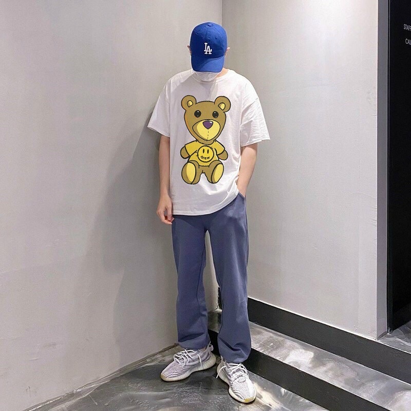 Áo thun tay lỡ DREW House Gấu Hogoto shop , Áo thun unisex nam nữ form rộng oversize chất liệu Cotton | BigBuy360 - bigbuy360.vn