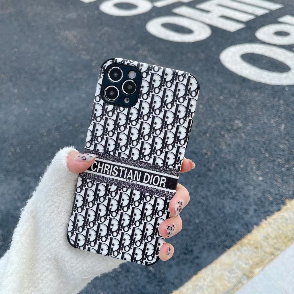 Ốp điện thoại kiểu hành lý in logo Dior cho iPhone 12/Pro/Pro Max 11/Pro/Pro Max 7 8 + X XS XR XS MAX | BigBuy360 - bigbuy360.vn