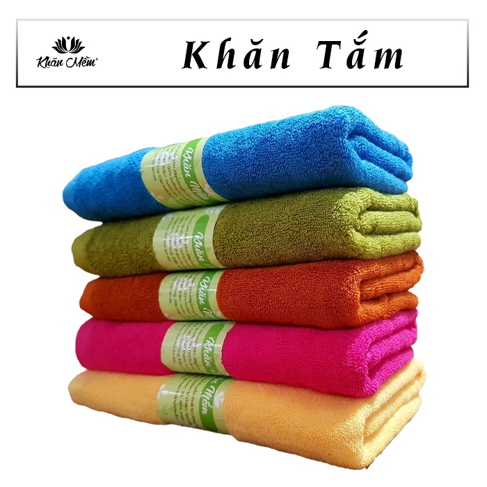 Khăn Tắm Lớn Khăn Mềm, Cotton Dày Dặn Mềm Mịn, Không Ra Màu, Không Sổ Lông, Thấm Hút Nước Tốt, Khăn Tắm Cho Bé