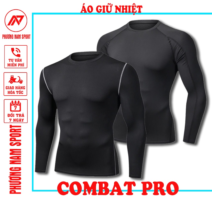 Áo thun nam body giữ nhiệt nhiệt dài tay co dãn 4 chiều cao cấp đủ màu