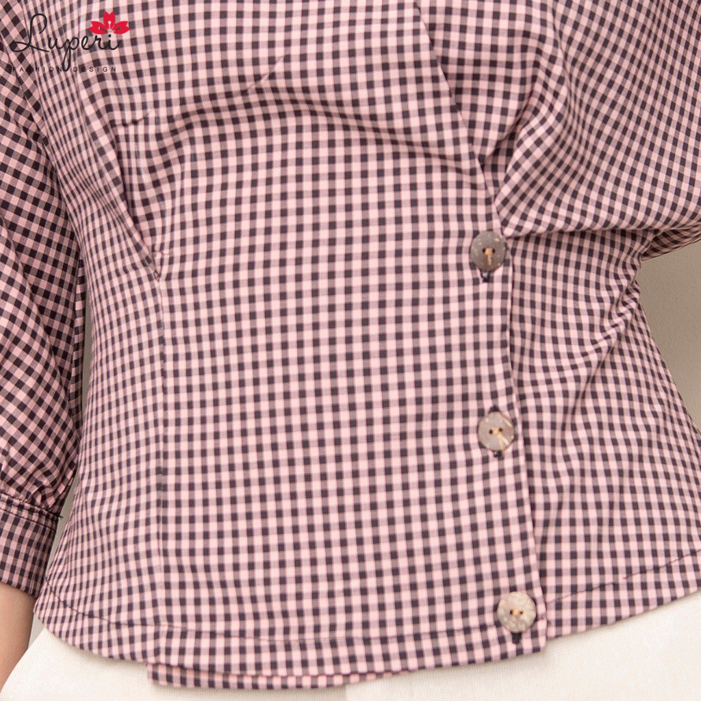 [Mã LT50 giảm 50k đơn 250k] Áo Sơ Mi Nữ Tay Lỡ Có Bo Eo LUPERI LFSM1180 Cao Cấp Cho Bạn Nữ Đi Chơi, Đi Làm