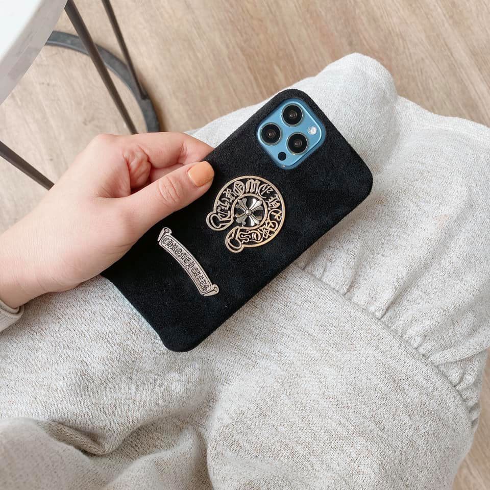 Ốp lưng iphone DẠ TRƠN Chrome Hearts /6s plus/6/7/7plus/8/8plus/x/xs/xs max/11/11 pro/11 promax,Anh Ga Case