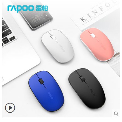 Chuột Không Dây Rapoo Ag200 Bluetooth 4.0 / 3.0 / 2.4g Cho Apple Mac Laptop