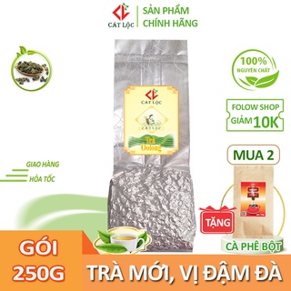 Trà ô long Cát Lộc nguyên chất, vị đậm đà, là nguyên liệu làm trà sữa ngon – Gói 250g