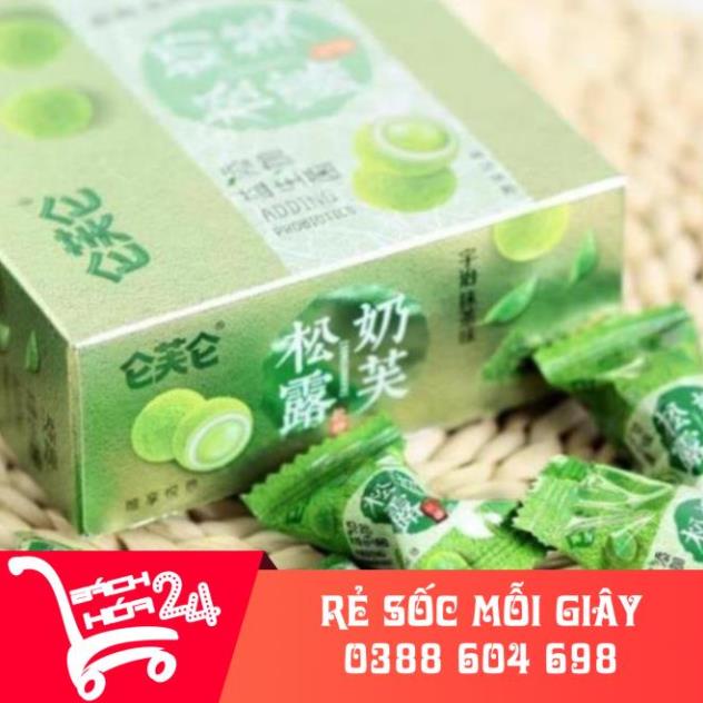 Sỉ【Báchhóa24h】 Kẹo trà sữa trân châu vị matcha/ vị cacao/vị dừa sữa hộp 58g