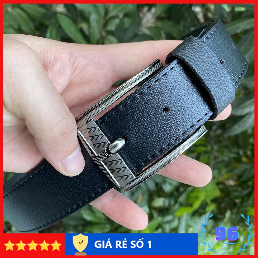 Thắt lưng nam cao cấp khóa kim dây lưng nam sang trọng lịch lãm nịt da thời trang DLKK002S Shopdoda96