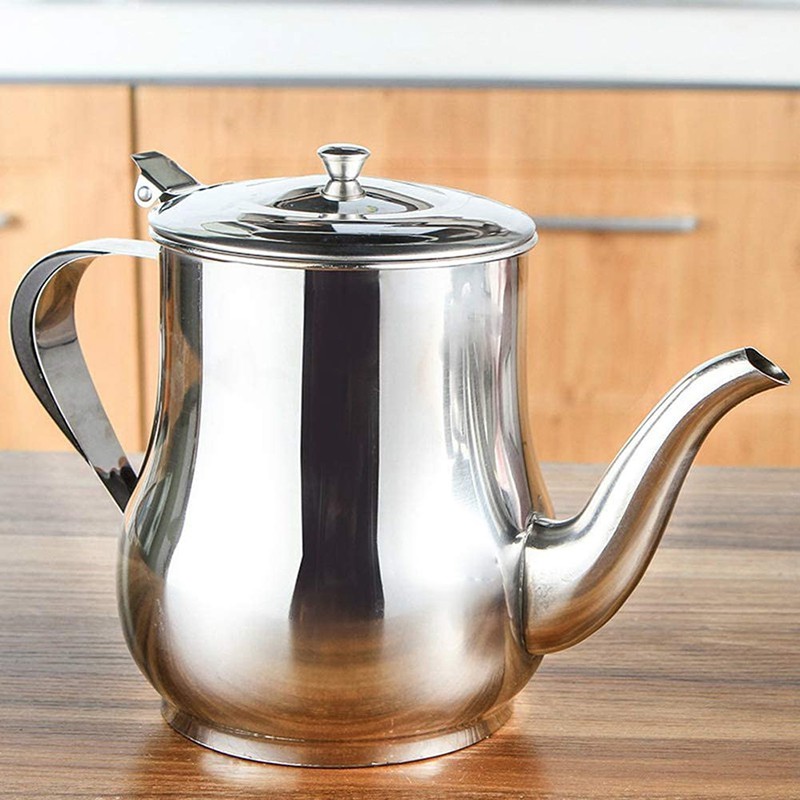 Ấm Pha Trà Cà Phê Bằng Inox Không Gỉ 2 Dung Tích 13oz  và 32oz  Tiện Lợi