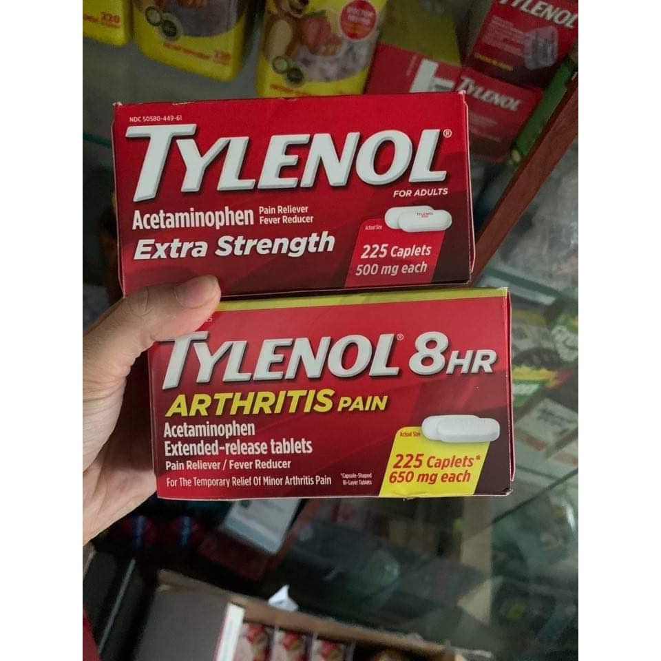 Tylenl Extra Strength 225 viên Mỹ [ Date 8/2024]